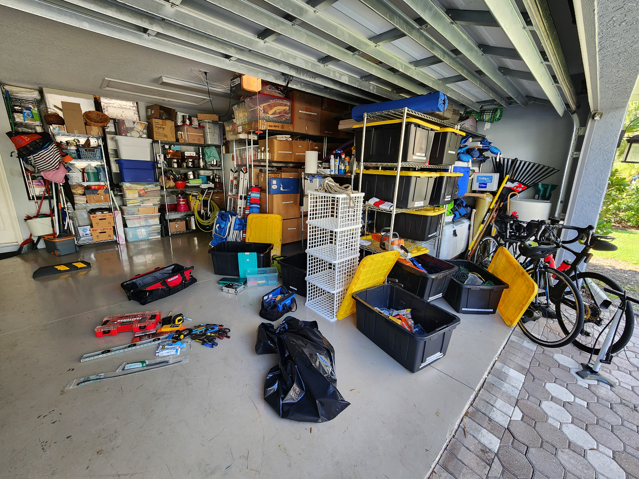 Cleaning up the tools and boxes - getting organized.....   ~~  