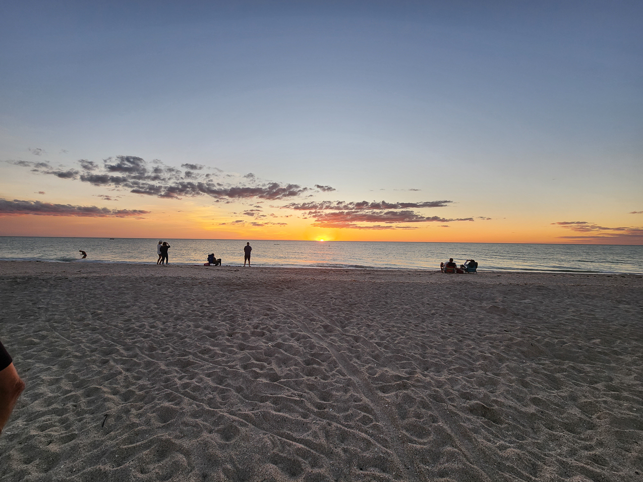 Beach night with the Campions and Palmer Ranch folks  ~~  