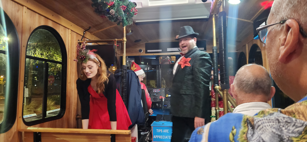 Sarasota Trolly Christmas Tour and Sarasota Park  ~~  