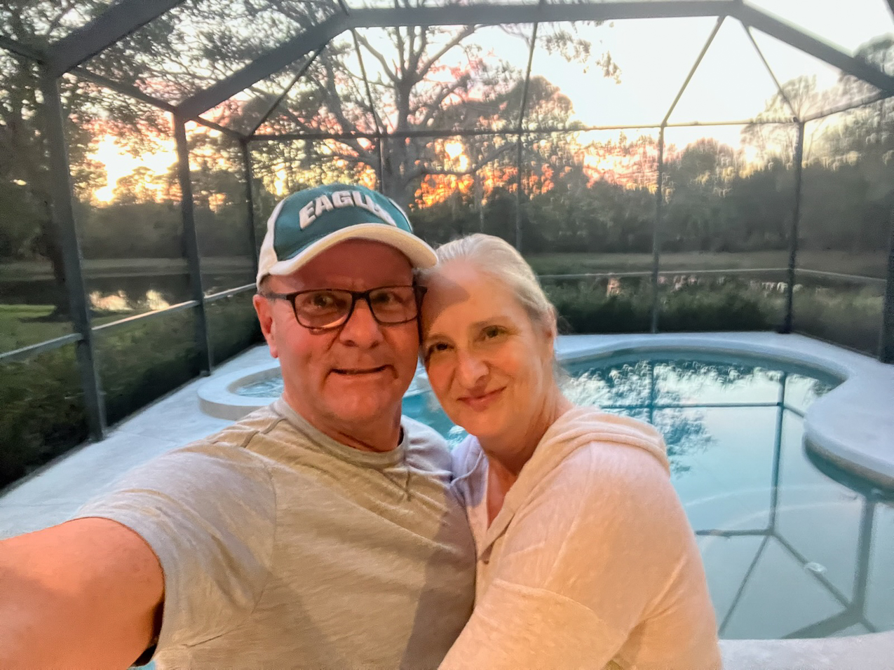 Eagles win the NFC Championship Gret & Tom in FL  ~~  