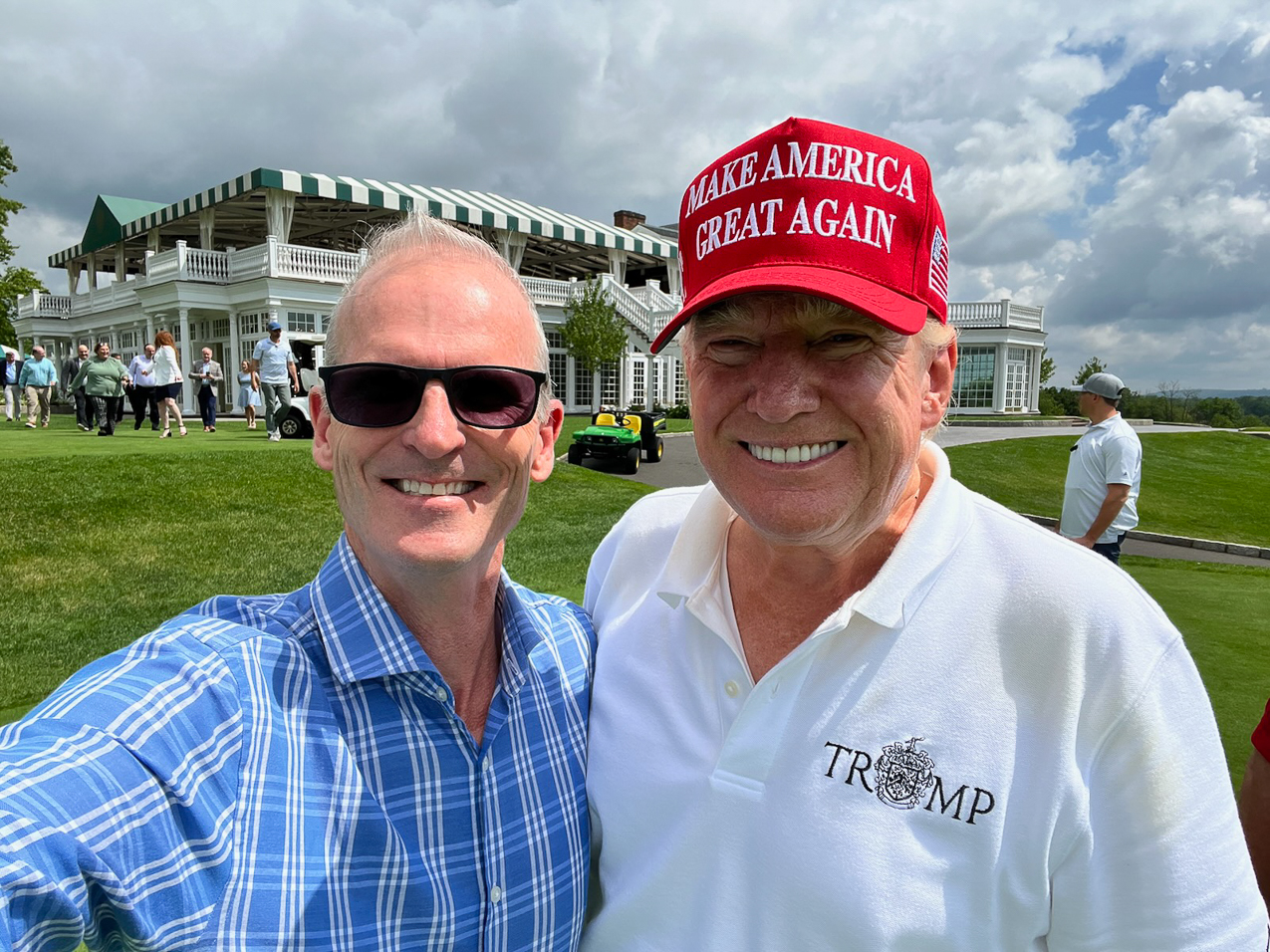 Jimmy Glackin and Donald Trump  ~~  