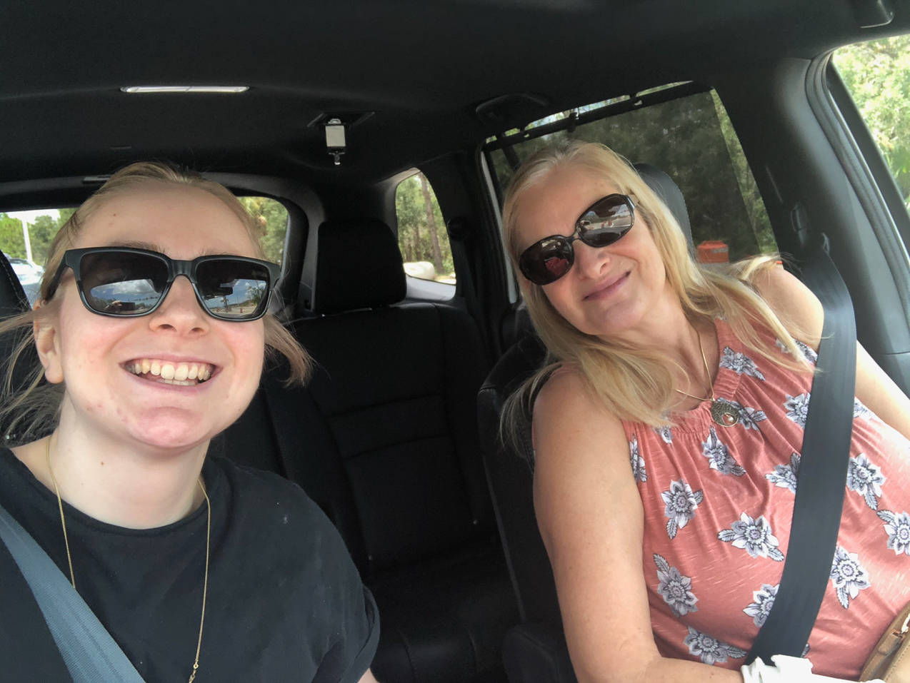 The Goyales on their way to MomMoms  ~~  