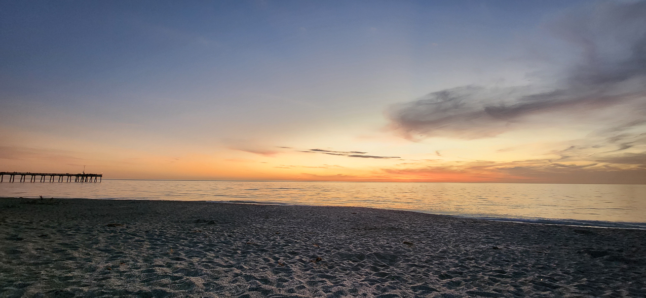 Winter Sunset - Brohard Beach North Venice FL  ~~  