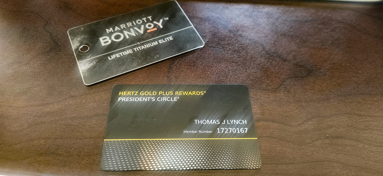Marriot and Hertz Status Cards 2024  ~~  
