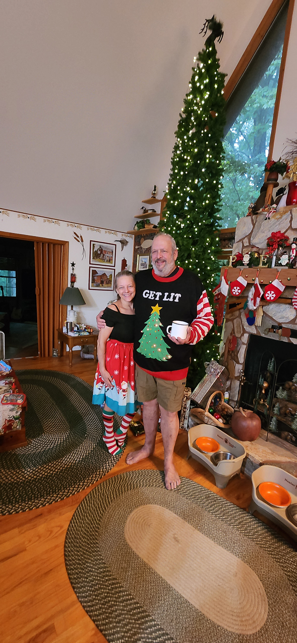 John & Lyd's Christmas in July and MomMom 1 year celebration of life.  ~~  Hanging Dog, in Murphy NC