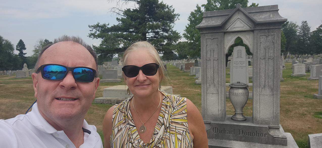 LaSalle HS and Holy Sepulchre Cemetery to see Mom and Michael Donohoe and Granny  ~~  Philadelphia, PA & Cheltenham, PA