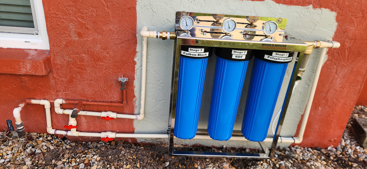 Whole House Filter System all set Sept 2024  ~~  Already metal and debris in the pre-filter!!!