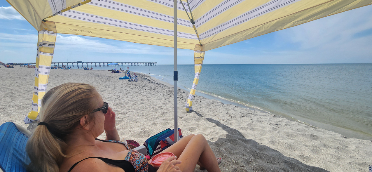 On the Beach after Milton - BIG errorsion and repairs  ~~  