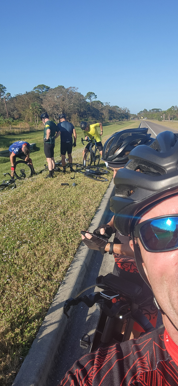 Cycling - Crash Johnny has TWO flats  ~~  