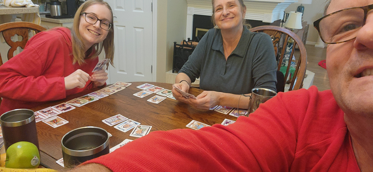 Playing Guillotine card game from Josh  ~~  