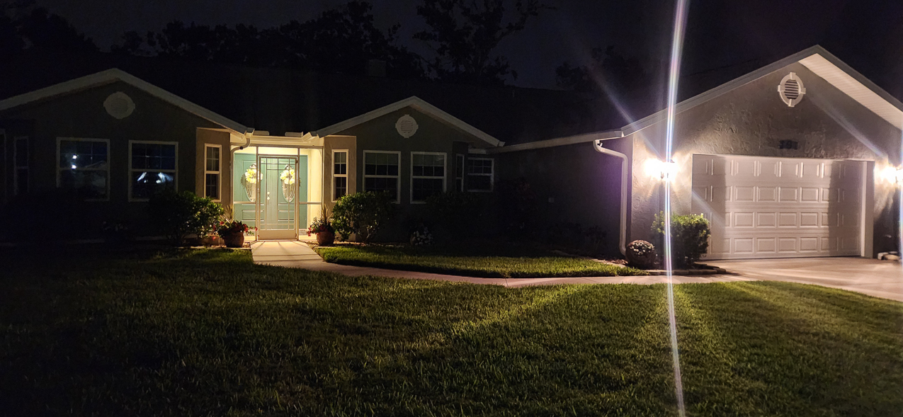 The Lynch Shack May 2025 at night  ~~  