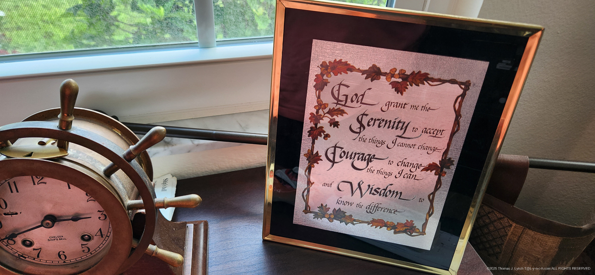 Serenity Prayer in TLs Office