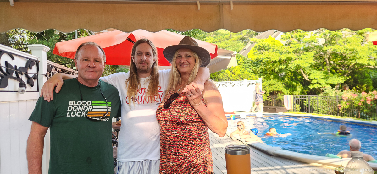 With Quinn at the Pricemans