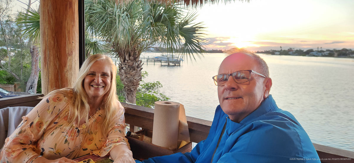 Gret and Tom at The Sunset Hut