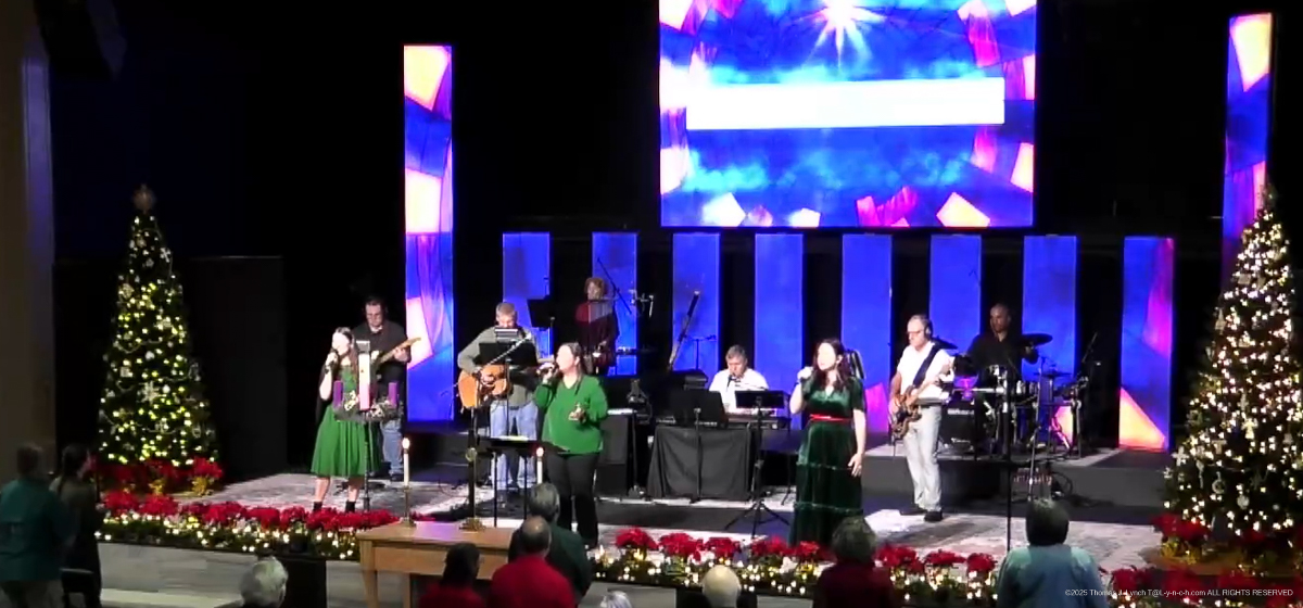 Tommmy Bass player at Bay Point Church