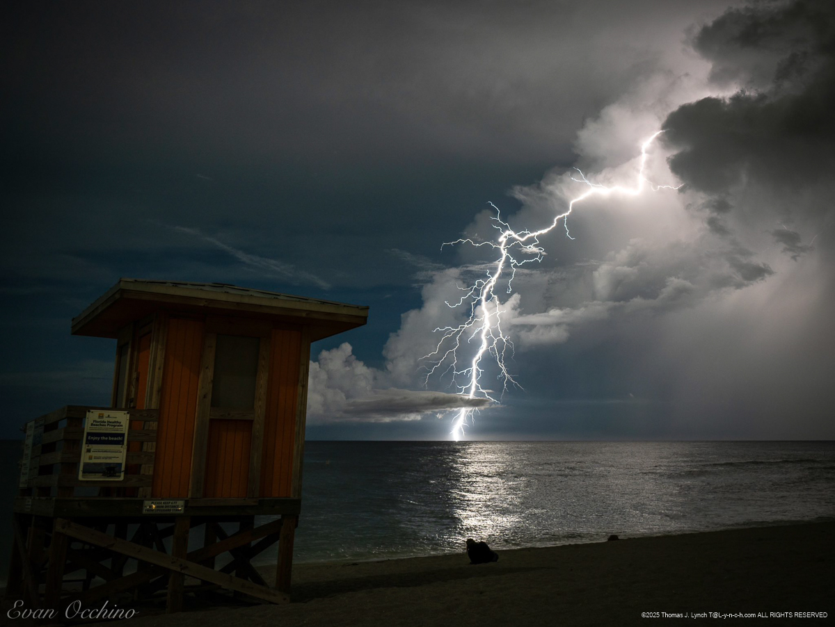 Lightening in Venice FL September 2025