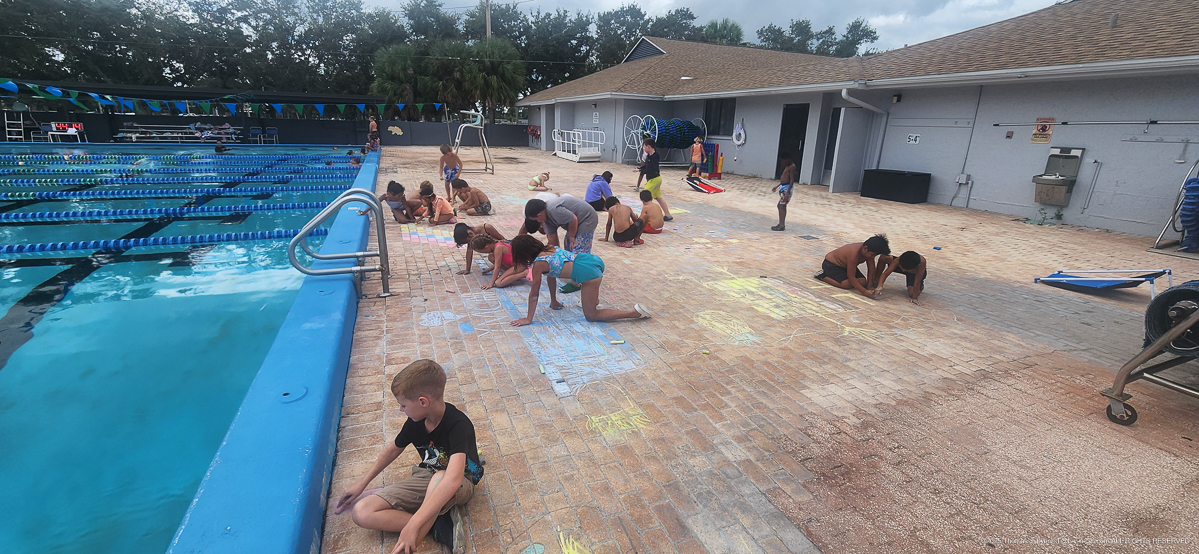 YMCA kids playing around