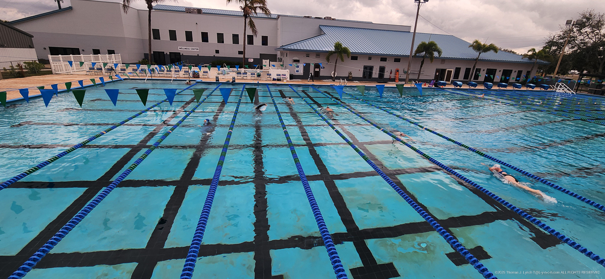Swimming at the Y in the cold
