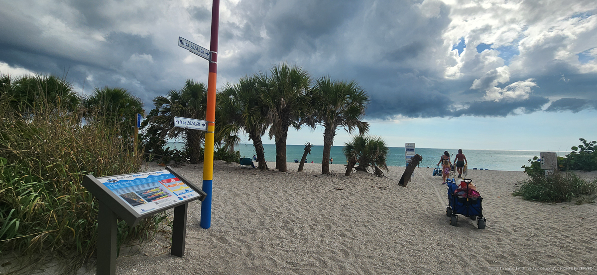 Manasota Beach Hurricane Height Signs and Infographics
