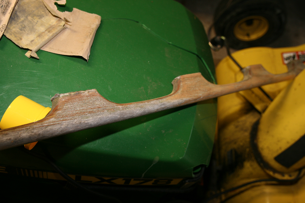 grab rails getting the treatment  ~~  will be 4 coats of cetol and 2 coats of clear when done
