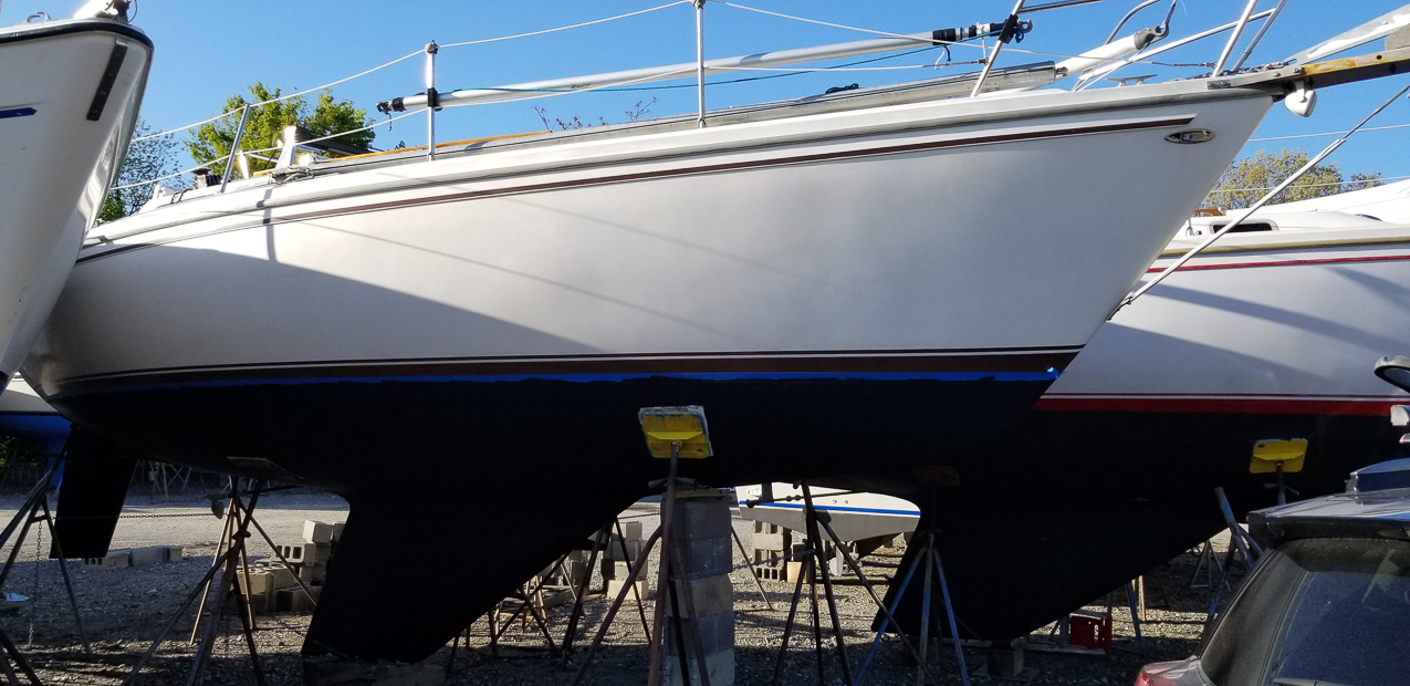 Akula Spring commissioning  ~~  Bottom scrape, sand, paint