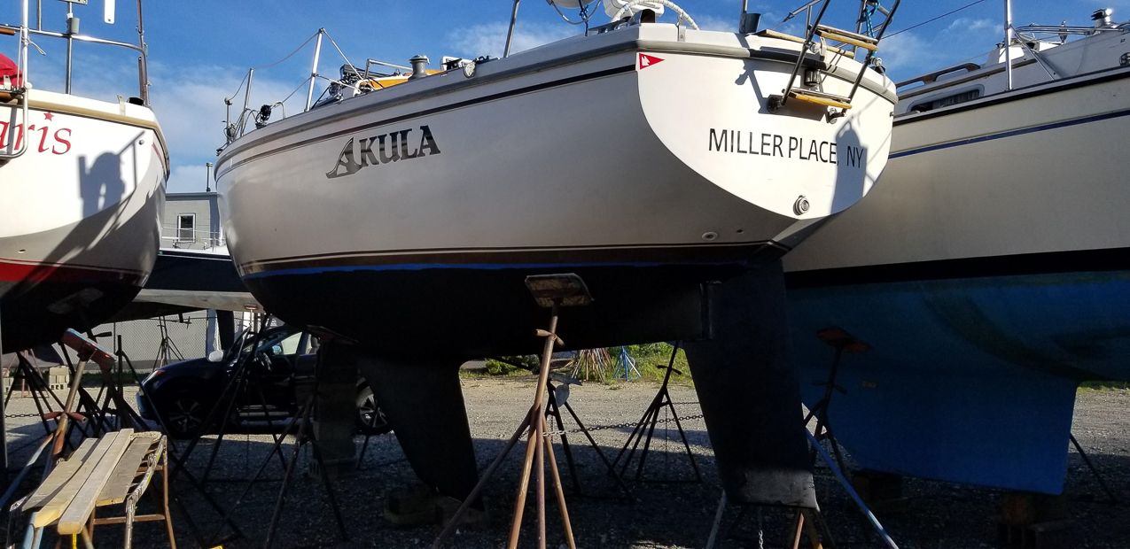 Akula Spring commissioning  ~~  Bottom scrape, sand, paint
