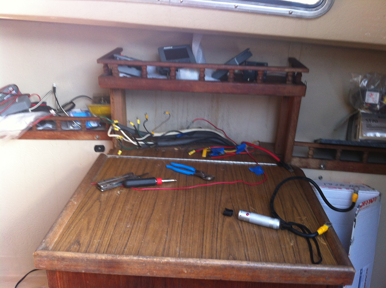 NAV station getting a new panel  ~~  