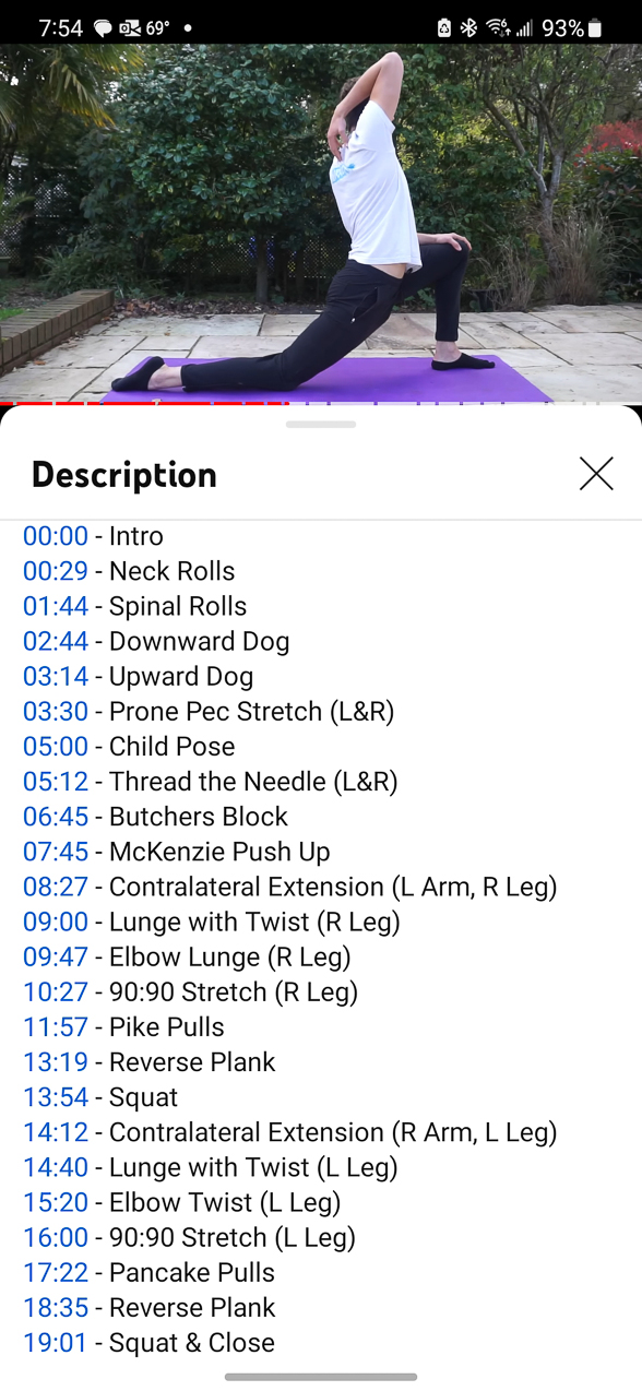 40 day Morning Stretch  ~~  