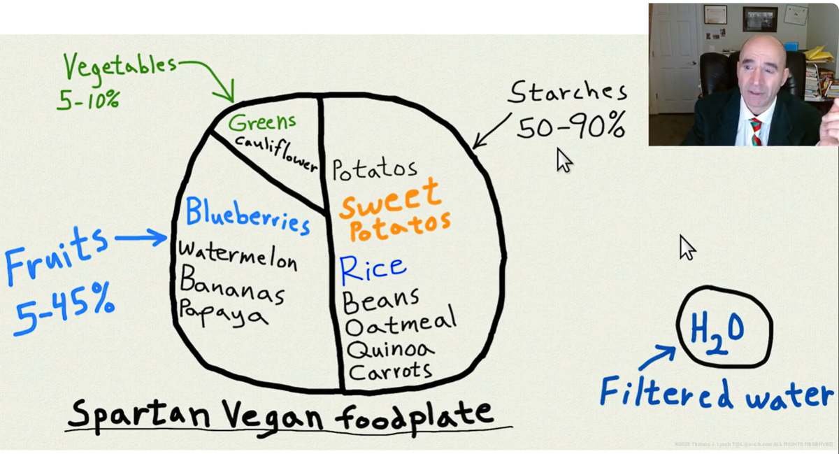 Spartan Vegan Health Food Plate