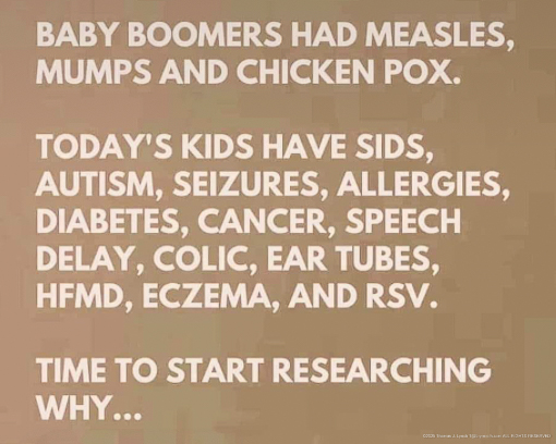 Todays kids have all kinds of chronic disease Feb 2026