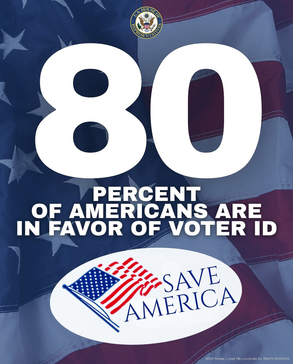 80 percent Americans want the SAVE ACT April 2026