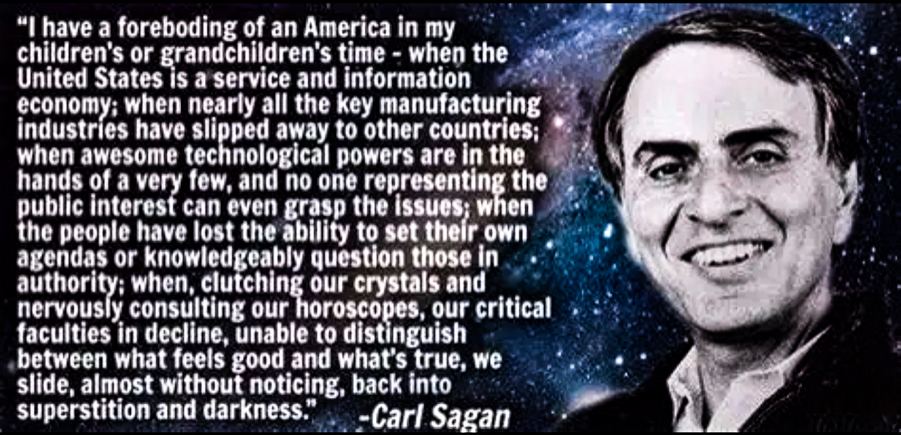 Carl Sagan on the future of America 1980s  ~~  