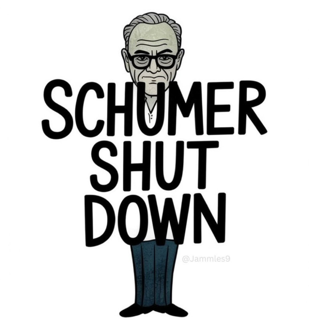 Cryin Chuckie Schumer Shutdown Oct 2025 he owns it  ~~  