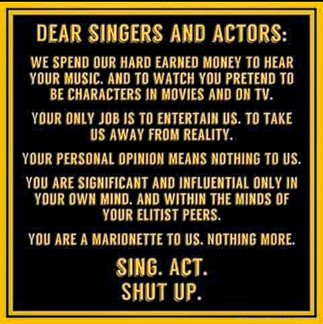 Dear Singers and Actors