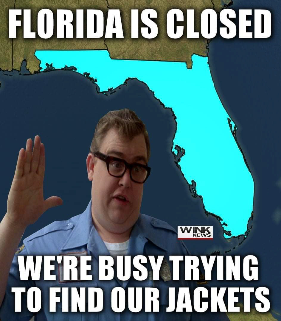 Florida is closed finding jackets for the cold  ~~  