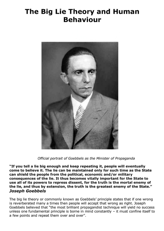 Goebbels Nazi Minister or Propaganda Oct 2025  ~~  