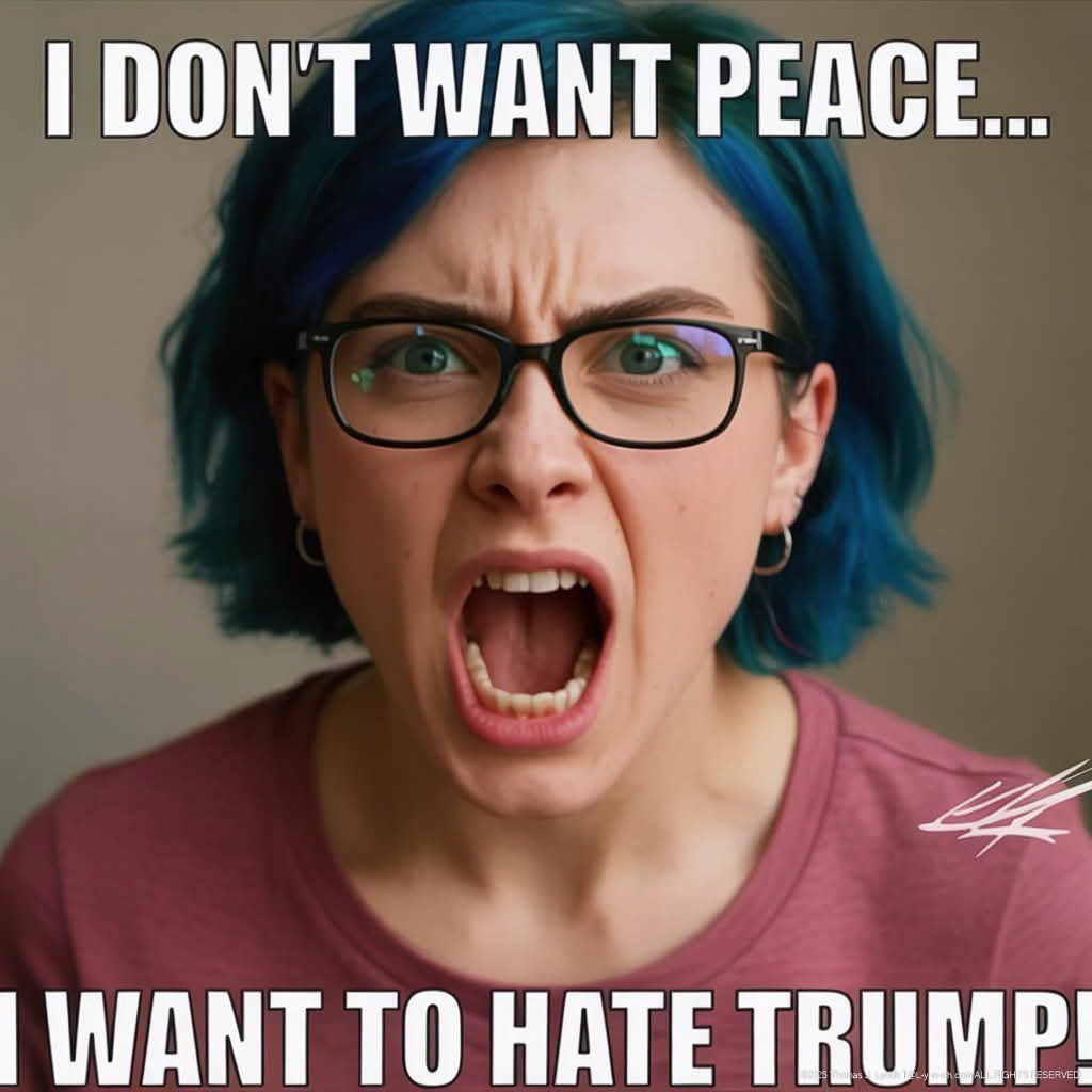 I dont want peace I want to hate Trump