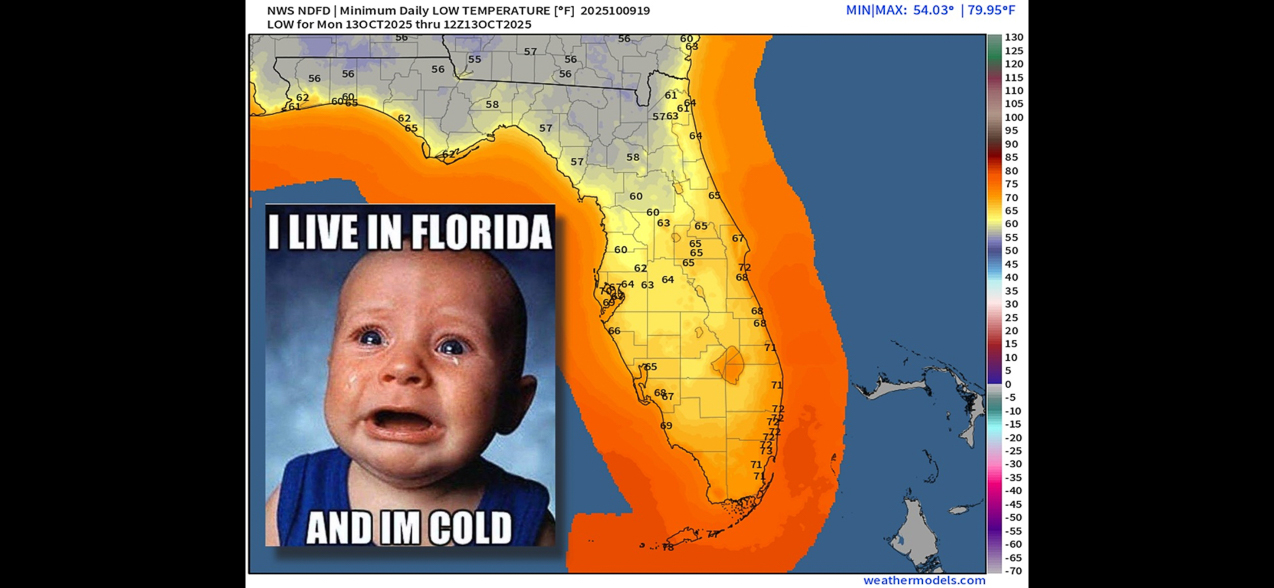 Ilive in Florida and I am cold  ~~  