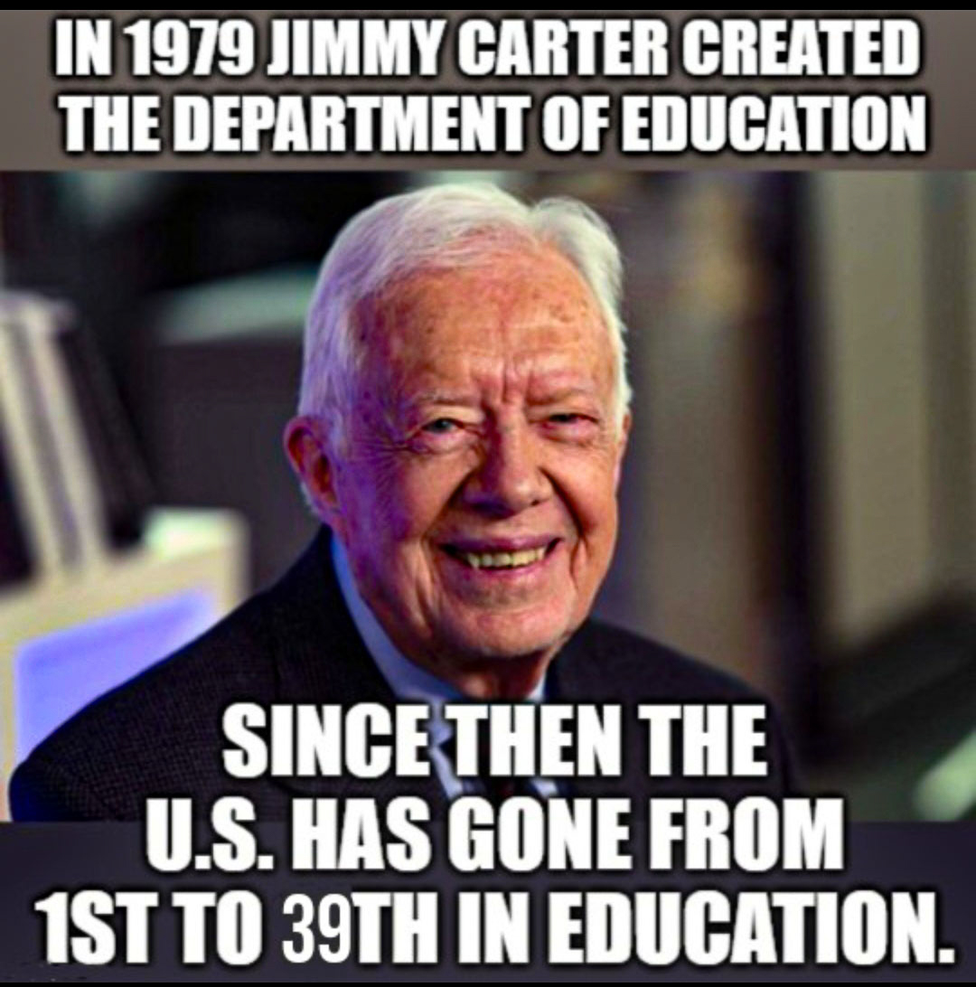 Jimmy Carter FAILED Dept of Education  ~~  