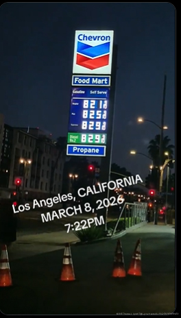 LA CA Gas Prices March 2026