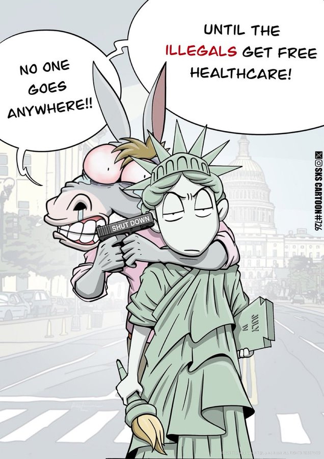 NO ONE is free till the illegals get healthcare
