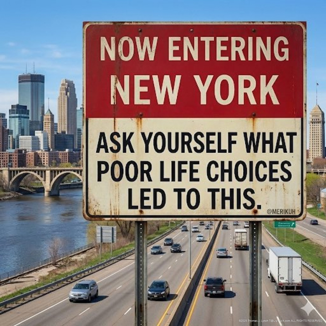 Now entering New York poor life choices