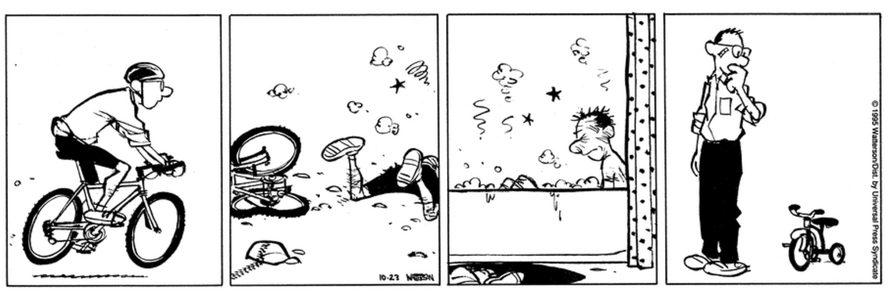 Cycling and crashing......  ~~  