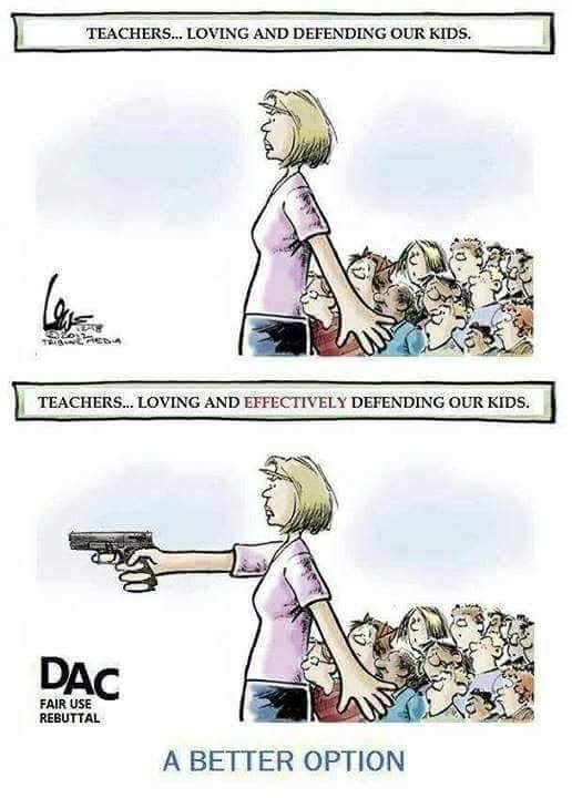 Teachers actually defending our kids  ~~  