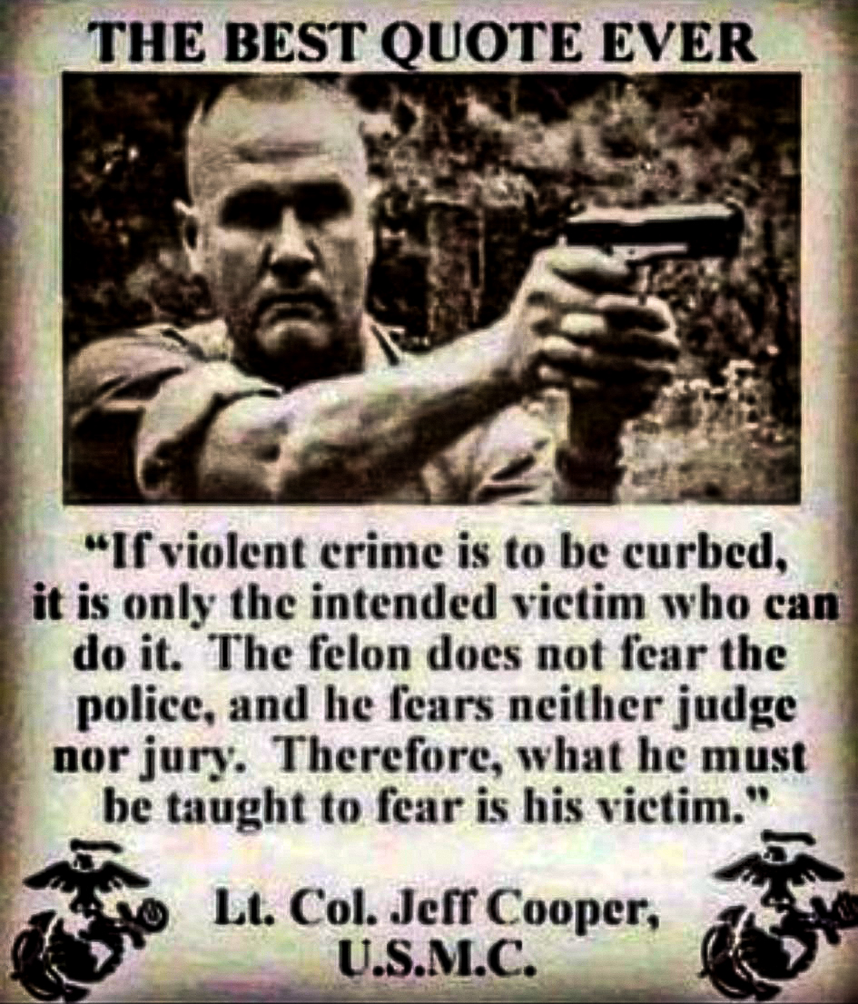 The criminal must fear his Victim  ~~  