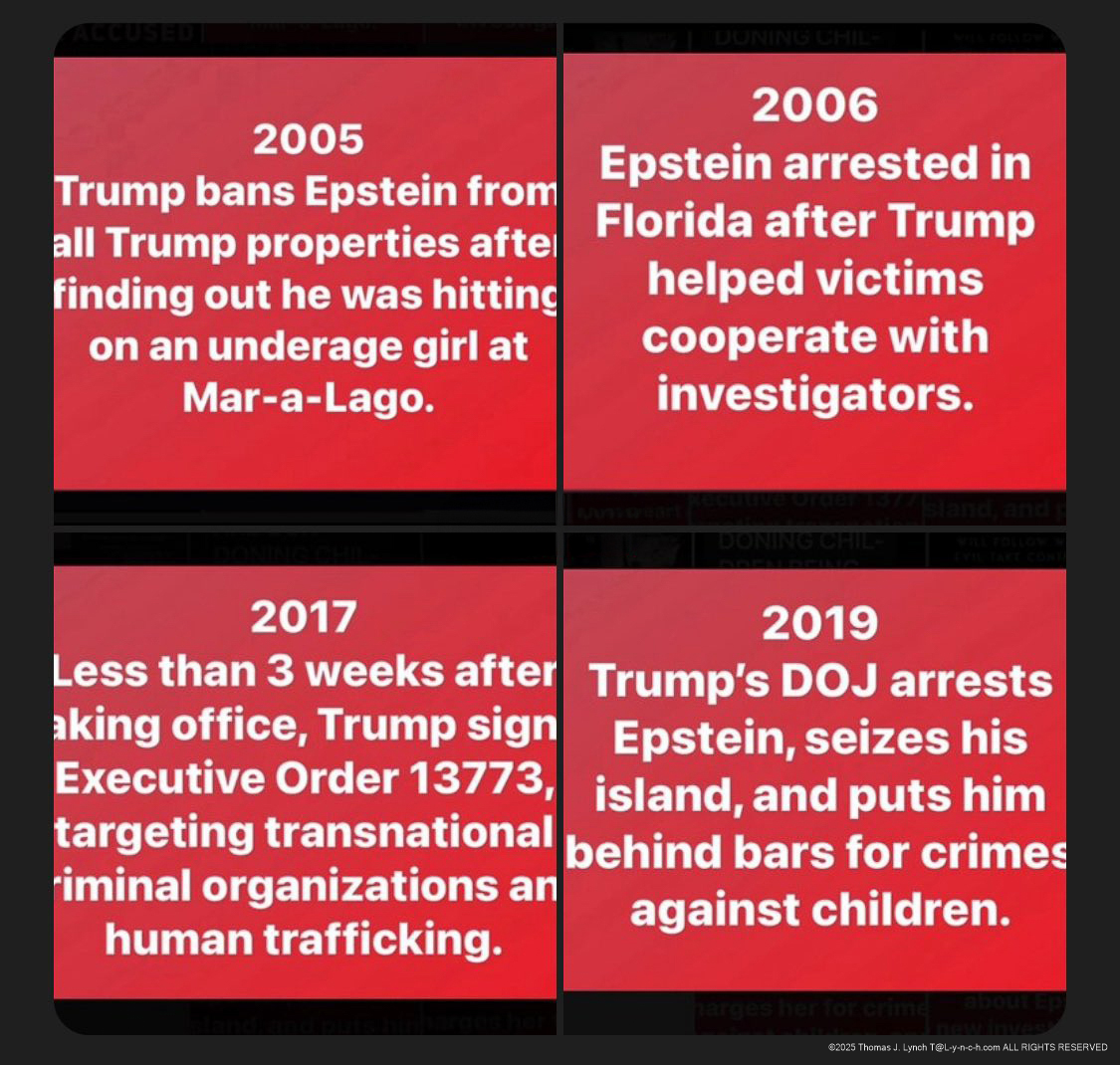 Trump and Epstein - a few facts