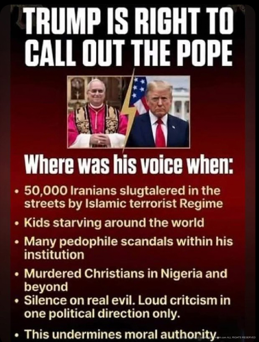 Trump calls out the Pope