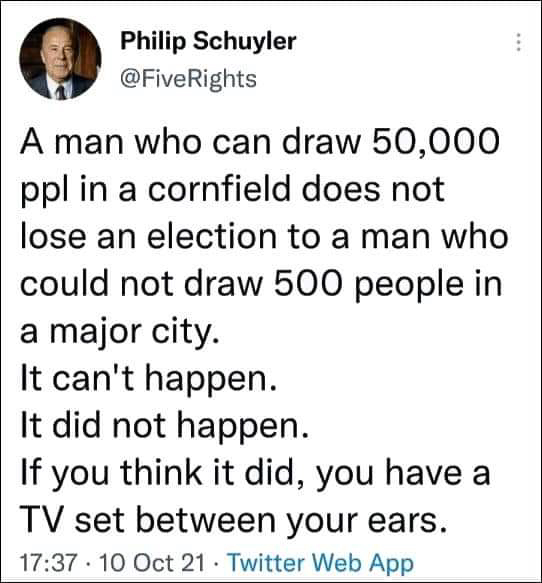 Trump did not lose the 2020 election  ~~  