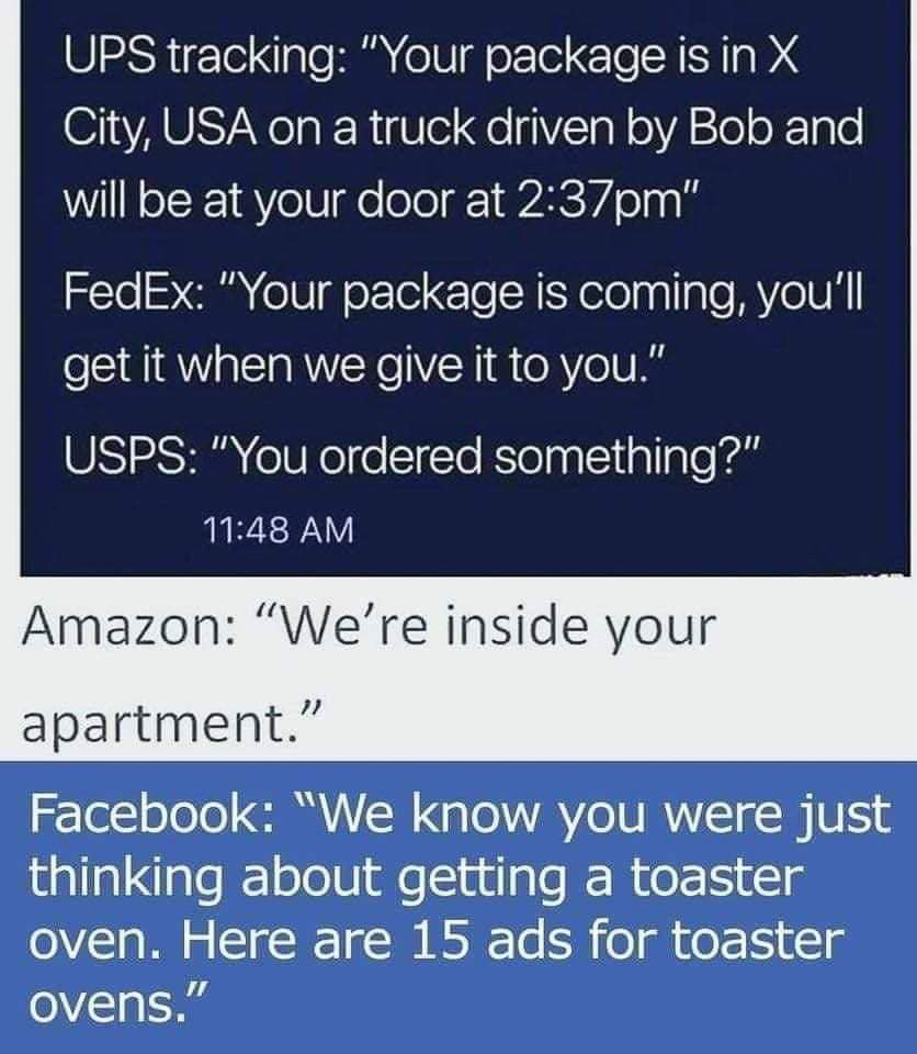 UPS Fedex Facebook USPS and the computer age.jpg  ~~  