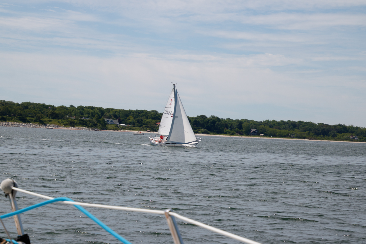 Wind building on OC.  ~~  MSSA Long Distance Race 2019 - 27 NM and  15 plus kts sustained and gusts over 23 kts.